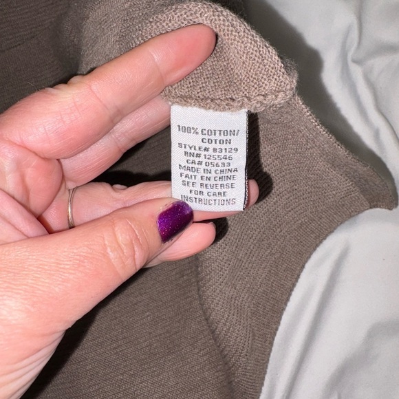 Habitat Fireside Cotton Rib Very Oversized Sweater Pocket Batwing Brown XS Small - Picture 6 of 8